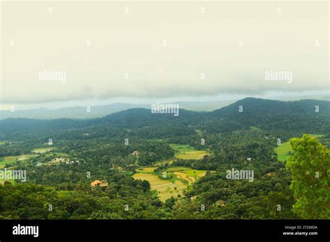 Beautiful Landscape View Of Mountains Early Morning From Wayanad