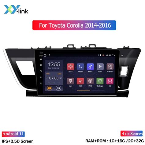 Android Dokunmatik Ekran Araba Radyo Toyota Corolla Rhd Gps