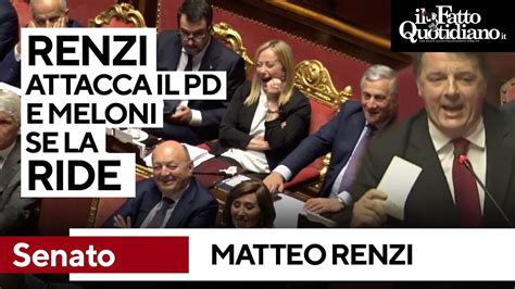 Renzi Attacca Il Pd Masochisti E Incassa Applausi E Risate Da