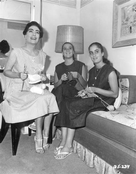 Joan Crawford And The Twins In Her Dressing Room Whatever Happened To