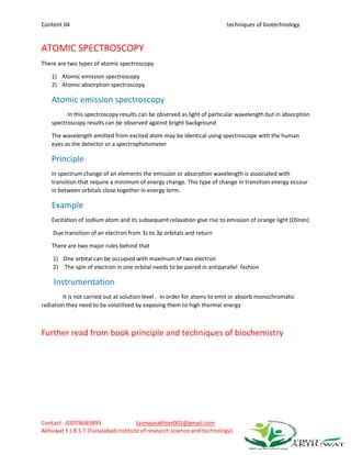 Atomic spectroscopy | PDF