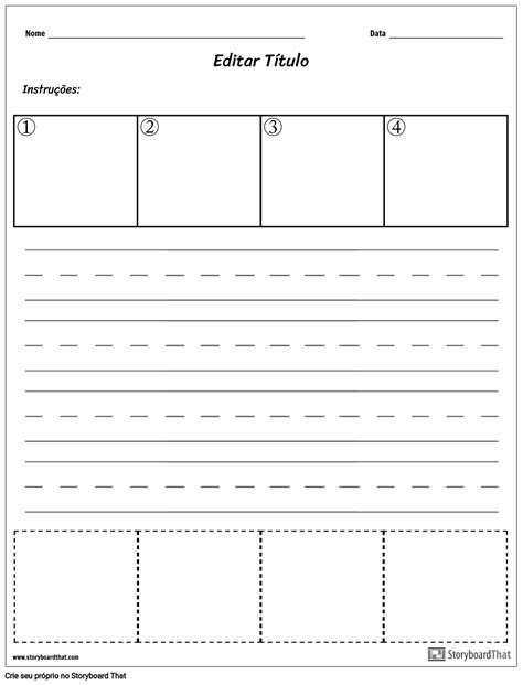 Planilha De Sequ Ncia De Escrita Storyboard By Pt Examples