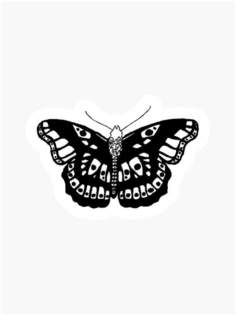 Harry Styles Butterfly Tattoo Sticker For Sale By Mackenziekelly