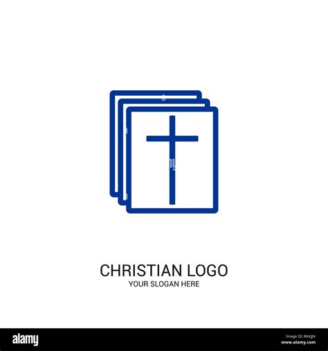 Christian Church Logo Bible Symbols Cross Of Jesus Christ And The