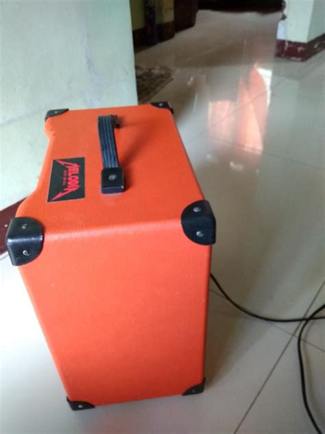 Ampli Gitar Oranye Speaker Gitar 8inch Bisa Mp3 Elektronik Audio Di