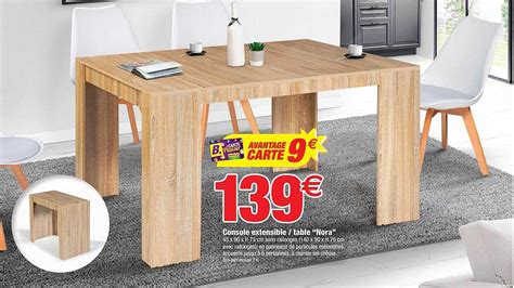 Promo Console Extensible Table Nora Chez Bazarland ICatalogue Fr