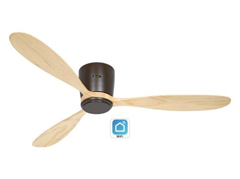 Eco Plano Wood Ventilateur Wifi Sans Lumi Re Casafan Conforama