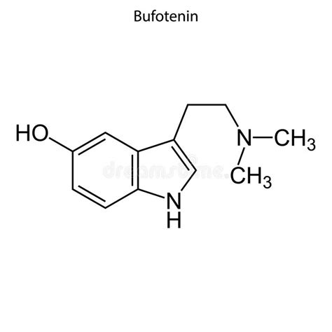 Skeletal Formula Of Chemical Element Stock Illustration Illustration