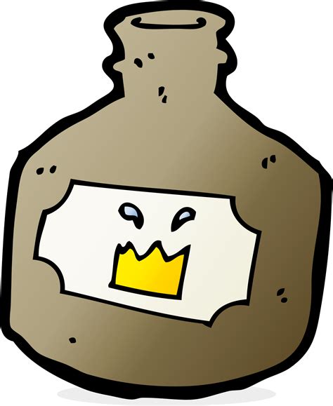 Botella De Whisky Vieja De Dibujos Animados 45292968 PNG