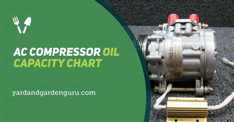 Compressor Oil Chart