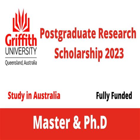 International Postgraduate Research Scholarship 2023 At Griffith