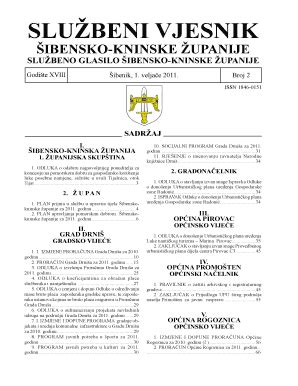 Fillable Online Sibensko Kninska Zupanija Rjeenje O Imenovanju