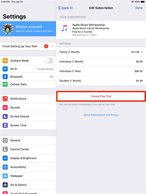 How To Cancel Subscriptions On Your Ipad Through The Settings App