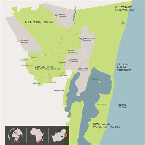 Isimangaliso Wetland Park Map