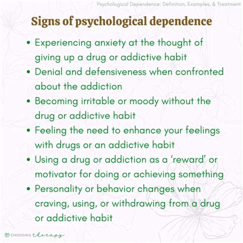 What Is Psychological Dependence