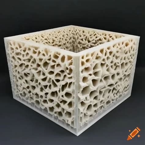 An Innovative 3d Printed Box With A Unique Mycelium Sponge Interior On