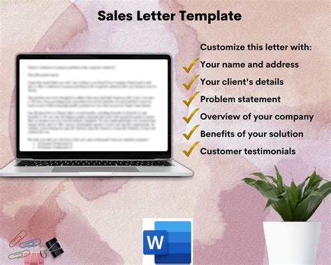 Sales Follow-up Letter Template in Microsoft Word, Customizable Sales ...