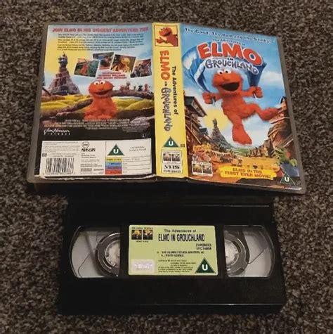 ADVENTURES OF ELMO IN GROUCHLAND Vhs Video Tape 1999 Sesame Street ...