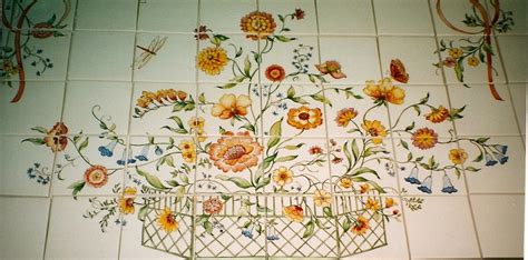 Country French Tile Mural