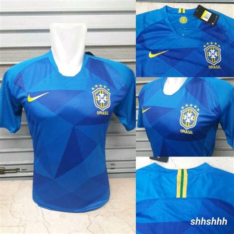 Jual JERSEY BAJU BOLA GRADE ORI BRAZIL AWAY WORLD CUP 2018 Di Lapak