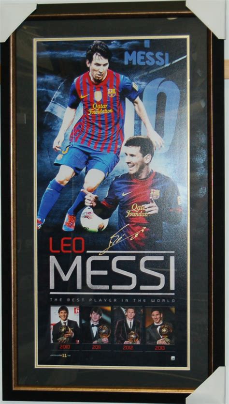 Soccer Lionel Messi Barcelona Signed Vertaramic Taylormade Memorabilia Sports Memorabilia