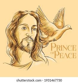 Jesus Christ Prince Peace Vector Illustration Stock Vector Royalty