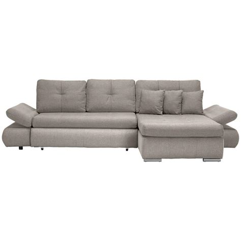 Carryhome Ecksofa Beige Textil Sitzer F Llung Schaumstoff