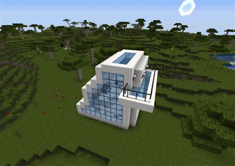 Small Futuristic House Minecraft Project