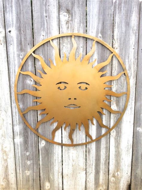 Metal Sun Metal Sun Wall Art Outdoor Sun Large By Honeywoodhome