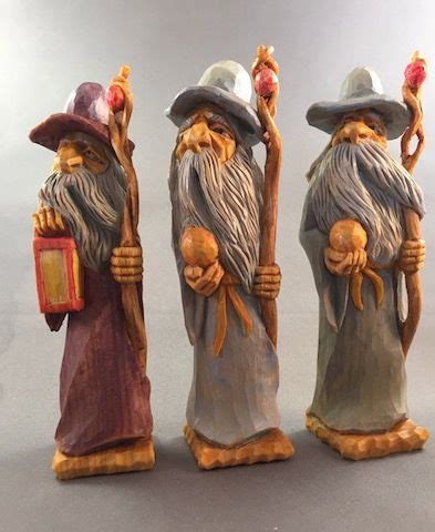 Wizards Woodbeecarver Wood Carving Art Sculpture Wood