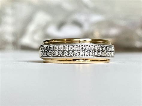 Halbmemory Ring Mit Ct Brillanten Aus Karat Gold Ebay