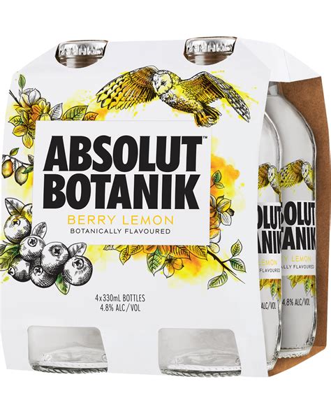 Buy Absolut Botanik Berry Lemon And Vodka 330ml Online Low Prices From