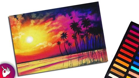 Pastel Drawing Ideas Sunset / Like other drawing papers, pastel papers ...