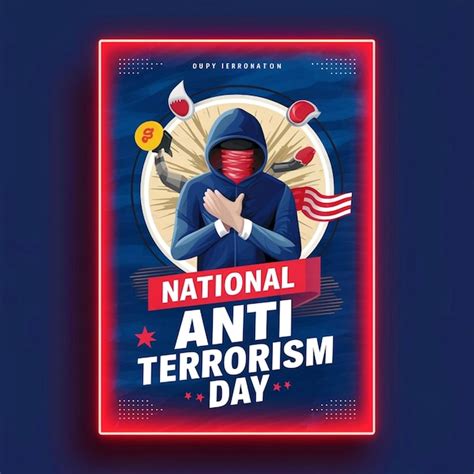 Premium Photo National Anti Terrorism Day Poster Design