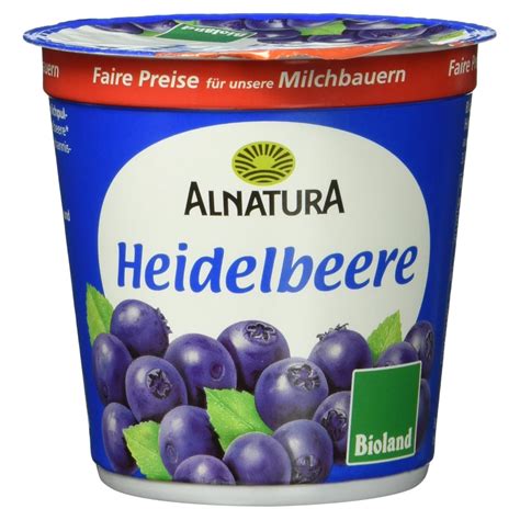 Alnatura Bio Joghurt Heidelbeere 150g Amazon de Lebensmittel Getränke