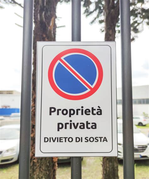 Cartello Propriet Privata Divieto Di Sosta Polycomm Shop