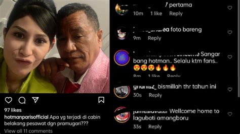 Bareng Pramugari Hotman Paris Pancing Netizen Apa Yang Akan Terjadi