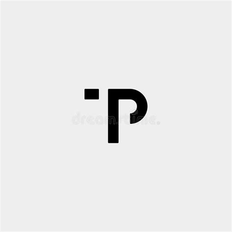 Letter TP PT T P Logo Design Simple Vector Stock Vector Illustration