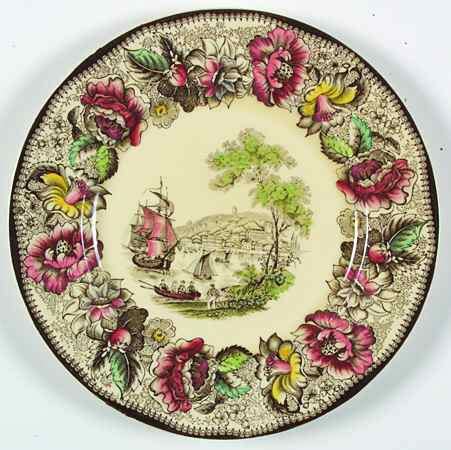 Safe Harbour Brown Multicolor Dinner Plate By Royal Staffordshire