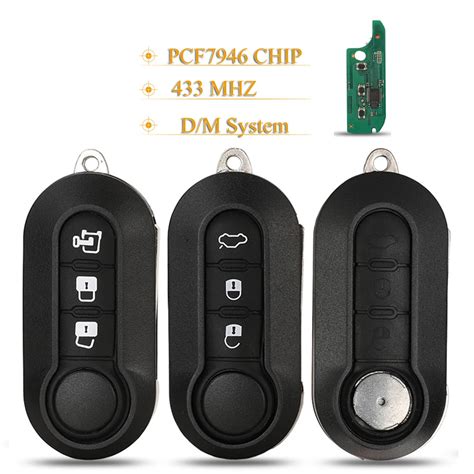 Jingyuqin 5pcs 3Buttons Remote Car Key 433MHZ PCF7946 Chip Delphi