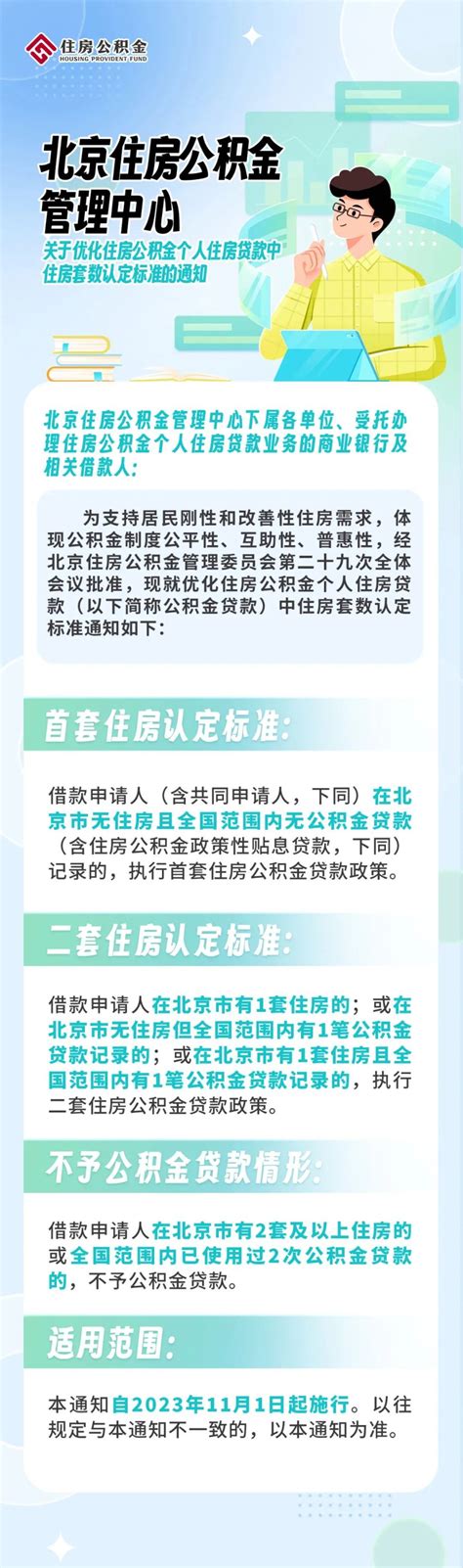 北京市图文解读《关于优化住房公积金个人住房贷款中住房套数认定标准的通知》