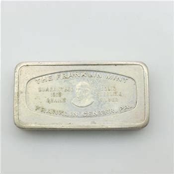 The Franklin Mint Sterling Silver Grains Bar Property Room