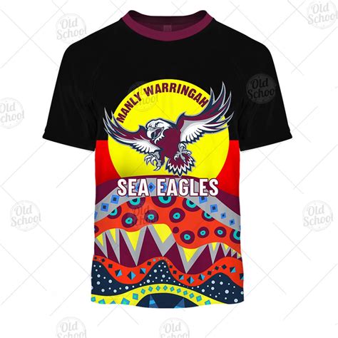 Nrl Manly Warringah Sea Eagles Dinky Di Lover Aboriginal Flag X