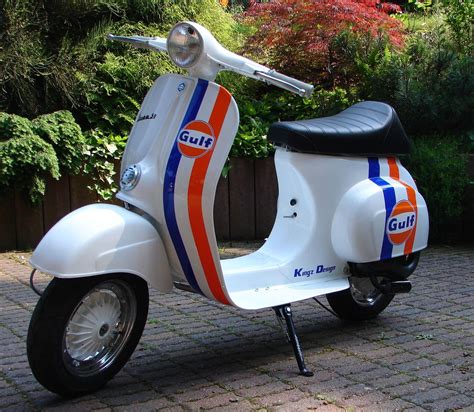 Gulf Vespa Projekt Fertiggestellt Restaurationen Lack Optik