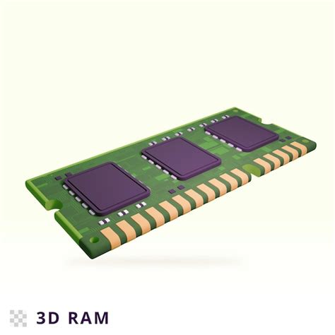 Premium Psd 3d Rendering Ram Illustration