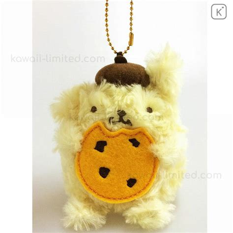 Japan Sanrio Fluffy Plush - Pom Pom Purin with Ball Chain | Kawaii Limited