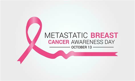 Metastatic Breast Cancer Awareness Day Is Observed Every Year On October 13 Banner Poster Card