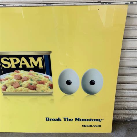 Giant Plastic Spam Advertising Board For Sale at 1stDibs | plastic