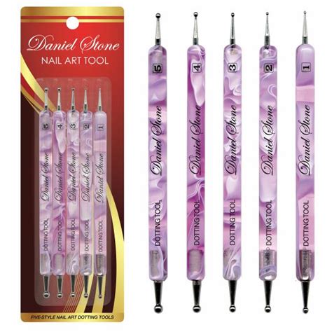 Berkeley Beauty Company Inc Daniel Stone 5 Piece Dotting Tool Set Nail