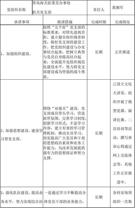 基层党组织公开承诺践诺书word文档在线阅读与下载无忧文档